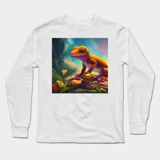 Gecko illustration Long Sleeve T-Shirt